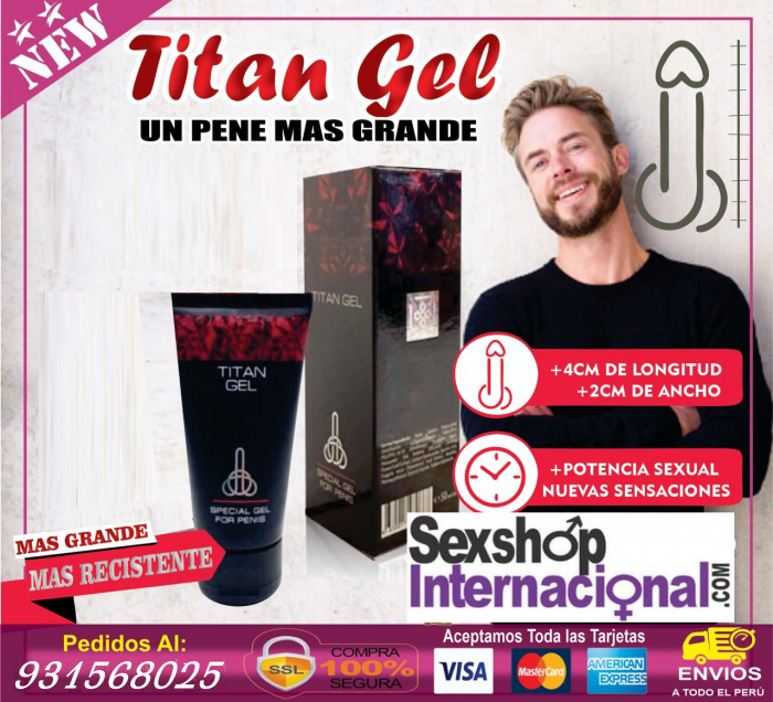 TITAN GEL GOLD AGRANDA PENE RUSO ORIGINAL PIDELO 931568025